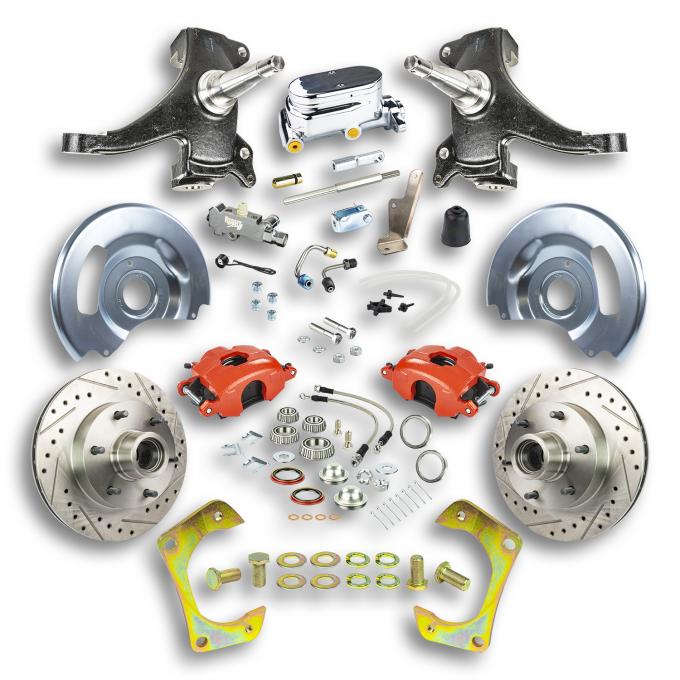 Right Stuff 1960-62 GM Truck & Suburban, 2" Drop, Manual Front Disc Brake Conversion Kit TSD6016DZX