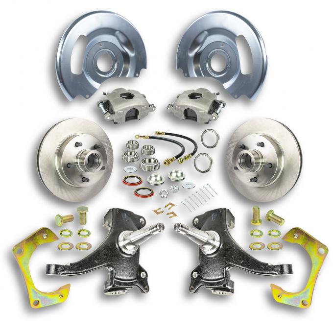Right Stuff 1963-70 GM Truck/Suburban, 2WD, 2" Drop, "At The Wheel" Disc Brake Conversion TWK6315D