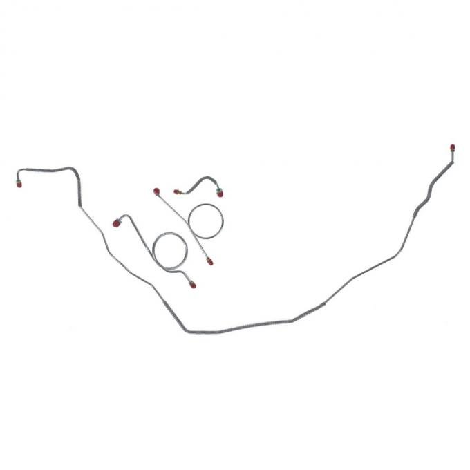 Right Stuff 1967-68 Chevrolet Bel Air/Impala, Pre-Bent OE Steel Front Brake Line Kit BKT6701