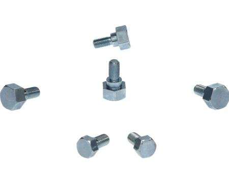 AMD Hood to Hinge Shouldered Bolt Kit, 6 pcs, 47-55 Chevy GMC Pickup Suburban (1st Series) X300-4047-S