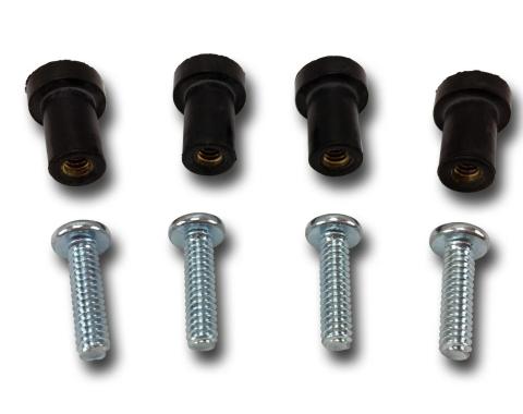 Full Size Chevy Windshield Wiper Motor Nuts, Rubber, 1958