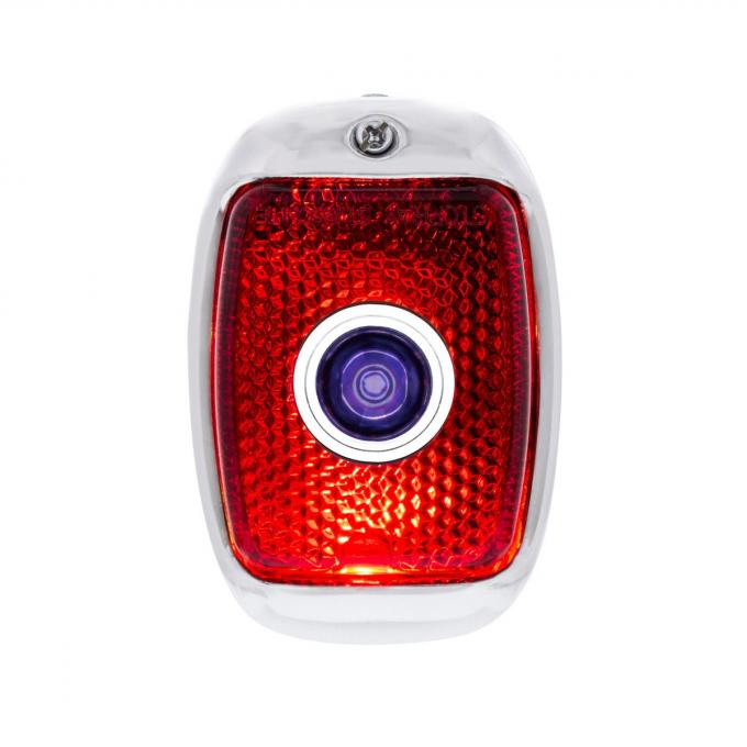 United Pacific Tail Light w/Black Housing & Blue Dot For 1940-53 Chevy & GMC Truck - L/H C7001L-1