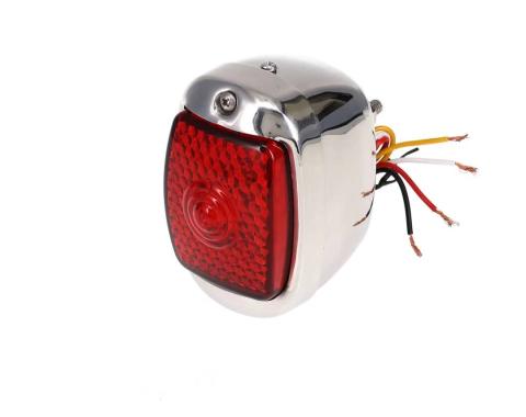 AMD Tail Light Assembly, Red Lens, 27 Red Sequential LED, RH, Stainless Housing, 47-53 Chevy GMC Truck X950-4047-3ER