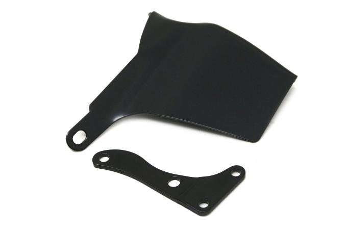 CFR Performance 1969-75 Chevy Small Block OEM Style Water Pump Mounted Alternator Bracket Set (LWP) - Black HZ-9316-PBK