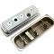 CFR Performance Steel Valve Covers Fits 1985-1993 Chevy/GMC 4.3L V6 - Center Bolt - Ball Milled HZ-7458