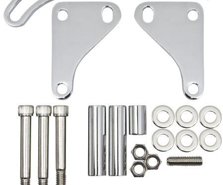 CFR Performance 1957-2007 Chevrolet Steel Power Steering Bracket Set Fits Chevy Small Block - SWP & LWP HZ-9200