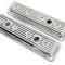 CFR Performance Steel Valve Covers - Fits 1987-2000 Chevy/GMC 5.0L & 5.7L SBC - Ball Milled Center Bolt HZ-9702