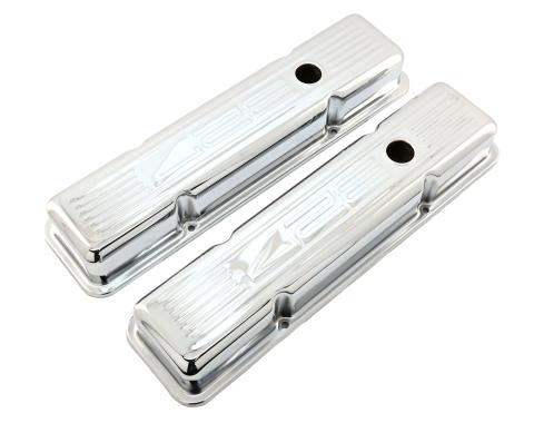 CFR Performance Short Steel Valve Covers Fits 1958-1986 Chevy SB 283-350 with 327 Logo HZ-9854