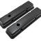 CFR Performance Steel Valve Covers for 1958-1986 Chevy Small Block 283-305-327-350 - Short Style - Stamped 350 Logo with Ball Mill HZ-9842