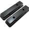 CFR Performance Steel Short Valve Covers Fits 1958-1986 Small Block Chevy SBC 283-400 - Black HZ-9517-PBK