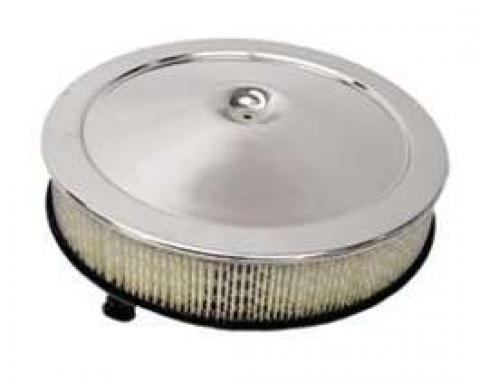Camaro Air Cleaner Assembly, Open Element, Chrome, 1967-1969