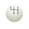 Camaro Shifter Knob, 4-Speed Transmission, White, For Cars With Hurst Shifters, 1967-1981