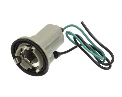 Redline Restomotive® 1966-1990 GM Car & Truck Back Up / Reverse Lamp Socket with Pigtail, 2 Wire