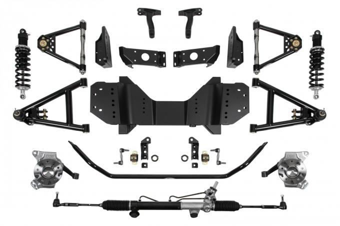 Detroit Speed 67-72 C10 SpeedMAX Front Suspension System, DA Shocks, 550 lb/in Springs, SBC Brackets 032080-D