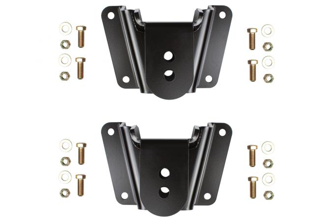 Detroit Speed Leaf Spring Front Drop Hanger Kit - 1973-87 C10 Truck 040113