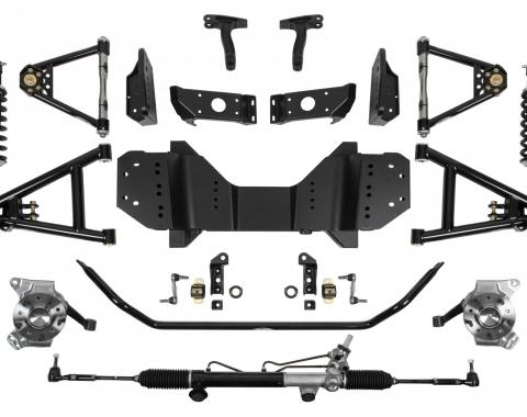 Detroit Speed 67-72 C10 SpeedMAX Front Suspension System Non-Adjustable Shocks 550 lb/in Springs SBC Brackets 032080