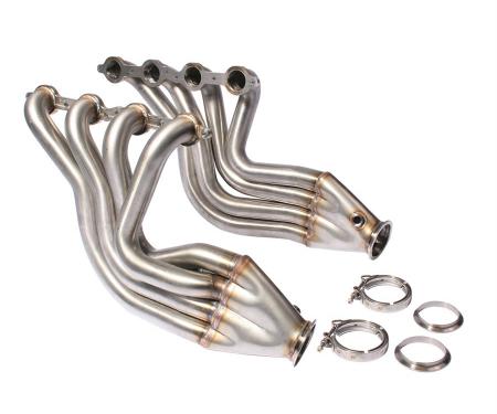 Detroit Speed DSE Stainless Steel Headers LS Engine with Chevy II Front Frame O2 Sensor Bung in Each Coll 061002
