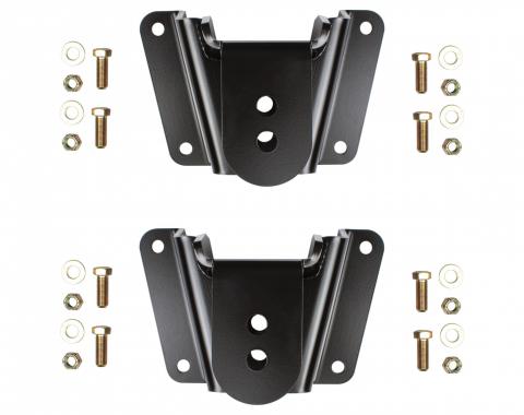 Detroit Speed Leaf Spring Front Drop Hanger Kit - 1973-87 C10 Truck 040113
