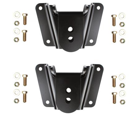Detroit Speed Leaf Spring Front Drop Hanger Kit - 1973-87 C10 Truck 040113