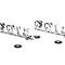 AMD Hood Side Emblems, Pair, 3100, 49-51 Chevy Pickup Truck Suburban X999-4049-32P