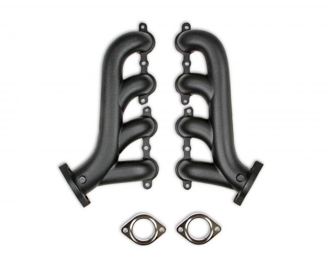 FlowTech LS Swap Exhaust Manifolds, Black Ceramic Finish 31730-3FLT