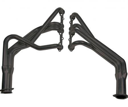 FlowTech 1955-1957 Chevrolet Bel Air Long Tube Header, Black Paint 11112FLT