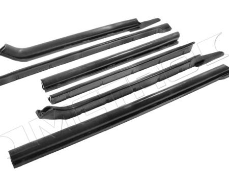 Full Size Chevy Roofrail Weatherstrip Set, Impala Convertible, 1966-1970