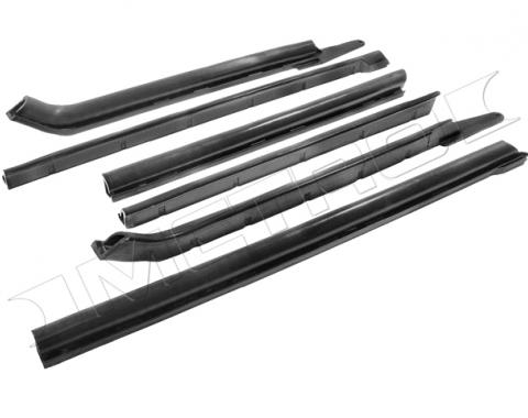 Full Size Chevy Roofrail Weatherstrip Set, Impala Convertible, 1966-1970