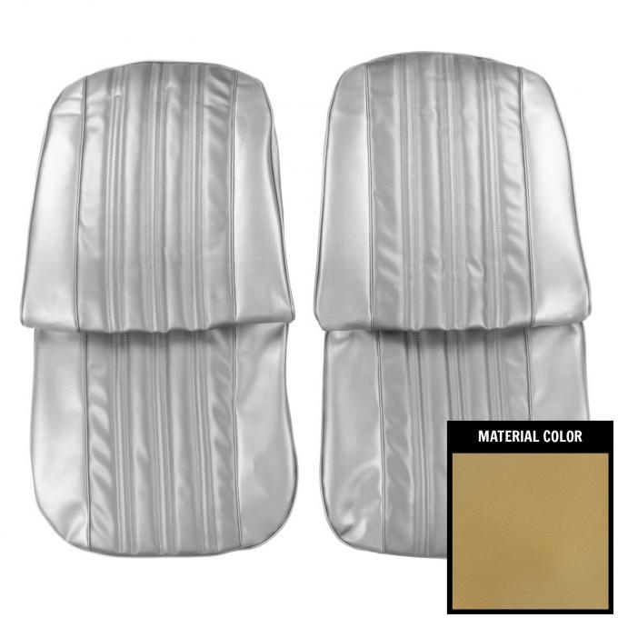 PUI Interiors 1966 Chevrolet Impala/SS Gold Front Bucket Seat Covers 66BS43U