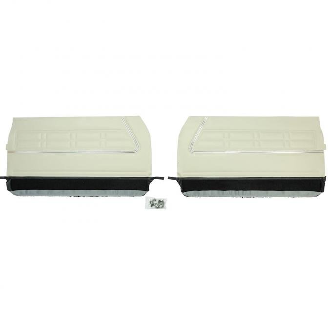 PUI Interiors 1967 Chevrolet Impala Off-White/Black Front Door Panels 67BD40