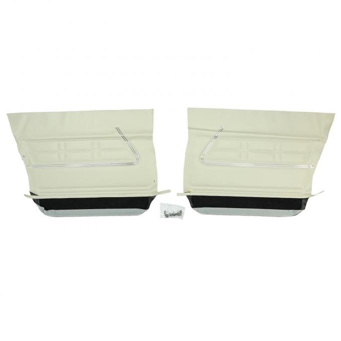 PUI Interiors 1967 Chevrolet Impala 4-Door Sedan/Hardtop Off-White/Black Front Door Panels 67BD4D40