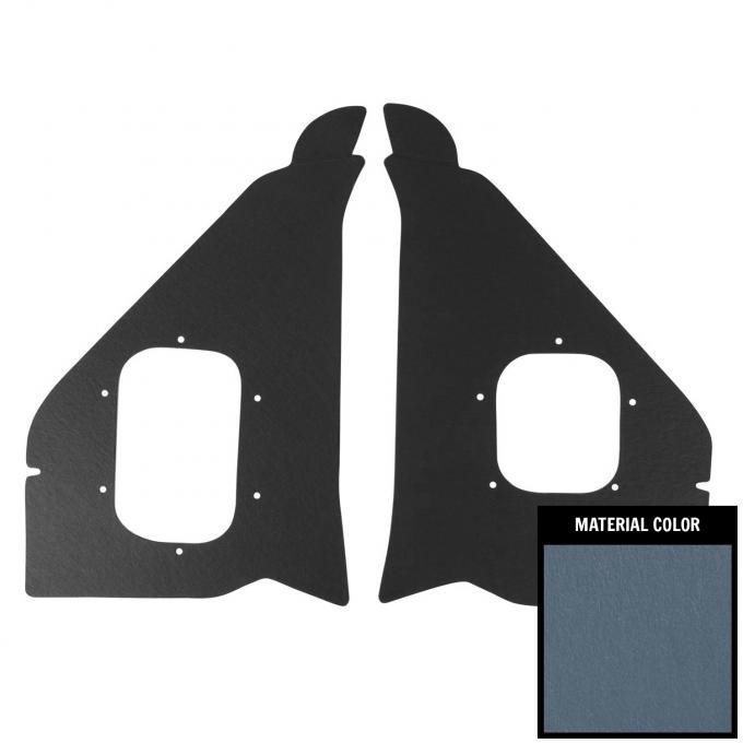 PUI Interiors 1956 Chevrolet Light Blue Standard Kick Panel 56BK69S