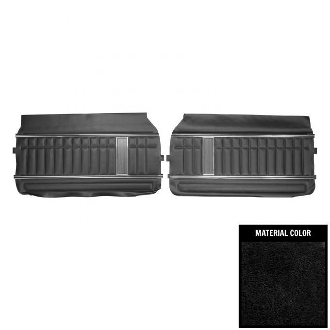 PUI Interiors 1970 Chevrolet Impala Black Front Door Panels 70BDN10