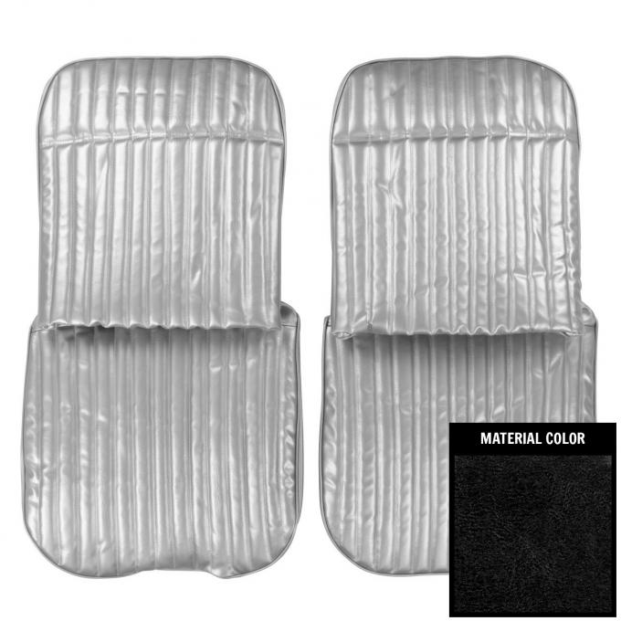PUI Interiors 1970 Chevrolet Monte Carlo Black Front Bucket Seat Covers 70MS10U
