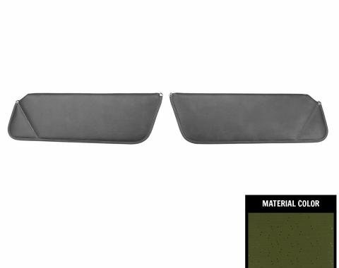 PUI Interiors 1971-1972 Chevrolet Impala Hardtop Dark Green Sun Visors SV28109BC