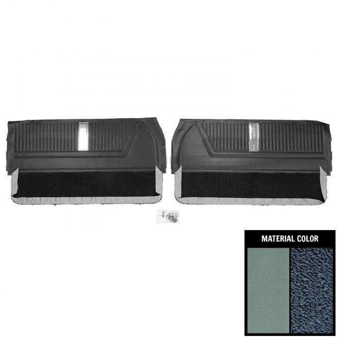 PUI Interiors 1965 Chevrolet Impala SS Slate/Blue Front Door Panels D559