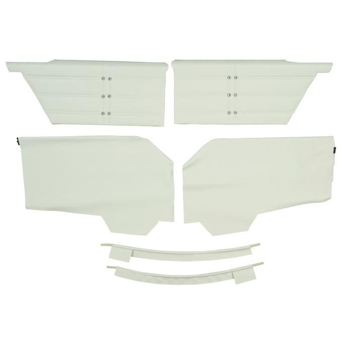 PUI Interiors 1963 Chevrolet Impala/SS Hardtop Pre-Assembled White Rear Door Panels 63BD69CP