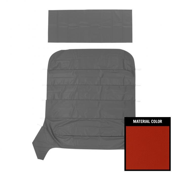 PUI Interiors 1962-1965 Chevrolet Nova Hardtop Bright Red Basketweave Headliner 62XH102A