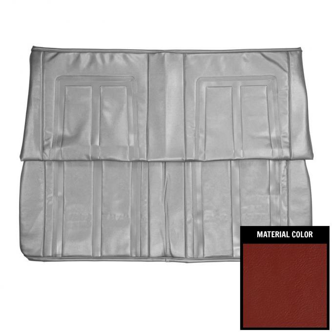 PUI Interiors 1966 Chevrolet Nova SS 2 Door Sedan Red Rear Bench Seat Cover 66XS30T