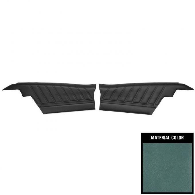PUI Interiors 1968 Chevrolet Impala Hardtop Pre-Assembled Light Blue Rear Door Panels 68BD12C-P