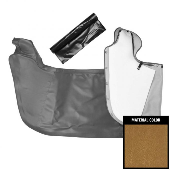 PUI Interiors 1967 Chevrolet Impala Gold Convertible Top Boot 65BT43