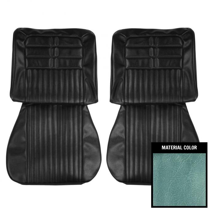 PUI Interiors 1963 Chevrolet Impala/SS Light Blue Front Bucket Seat Covers 63BS56U