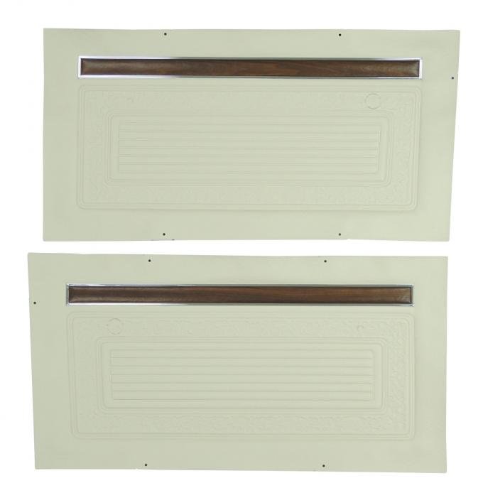 PUI Interiors 1970-1971 Chevrolet Truck Unassembled Off White Front Door Panels 70TD40