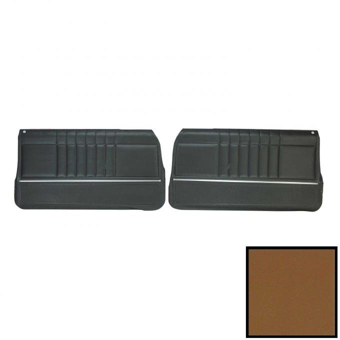 PUI Interiors 1965 Chevrolet Impala Pre-Assembled Light Saddle Front Door Panels 65BDN35P