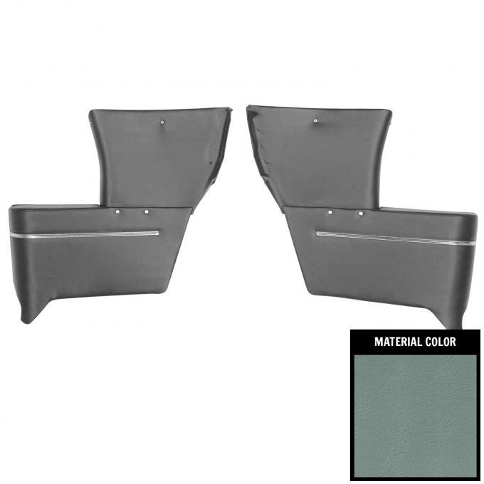 PUI Interiors 1965 Chevrolet Corvair Convertible Slate Rear Arm Rest Covers 65RR44