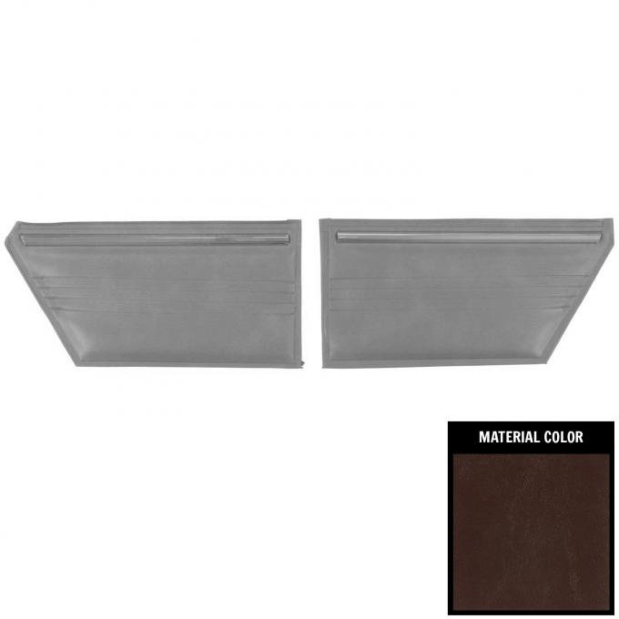 PUI Interiors 1980 Chevrolet Malibu Hardtop Maroon Rear Door Panels 78AD01C