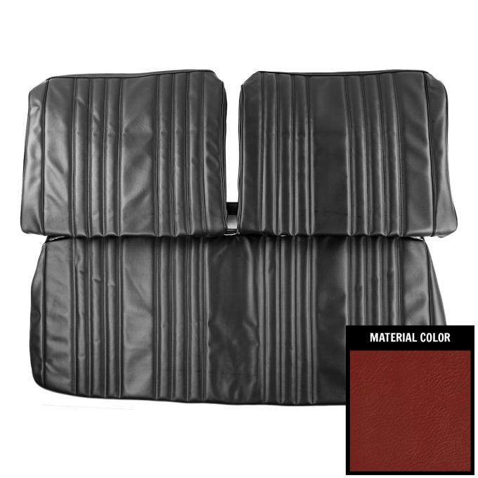 PUI Interiors 1968 Chevrolet Impala Red Front Bench Seat Cover 68BSN30B