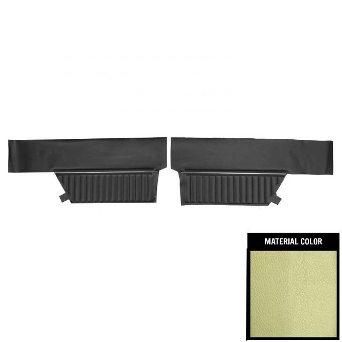 PUI Interiors 1969 Chevrolet Impala/SS Hardtop Light Green Rear Door Panels 69BD23C