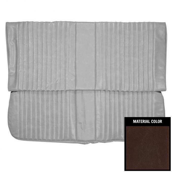 PUI Interiors 1981 Chevrolet Malibu/Classic Hardtop Maroon Rear Bench Seat Cover 81AS01C