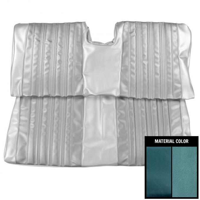 PUI Interiors 1966 Chevrolet Impala/SS Hardtop 2 Tone Light Blue Rear Bench Seat Cover 66BS13C